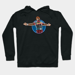 Roddy piper neon bg Hoodie